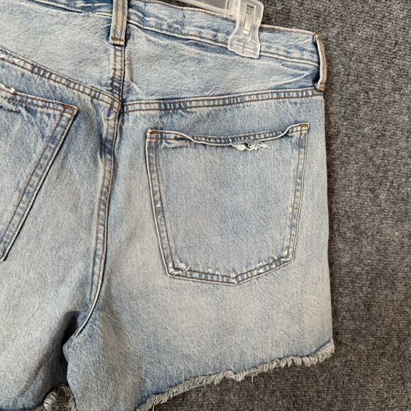 Universal Thread NWT Denim 90’s Baggy Shorts Destroyed Sz 10 Hi-Rise Cotton - Picture 7 of 11